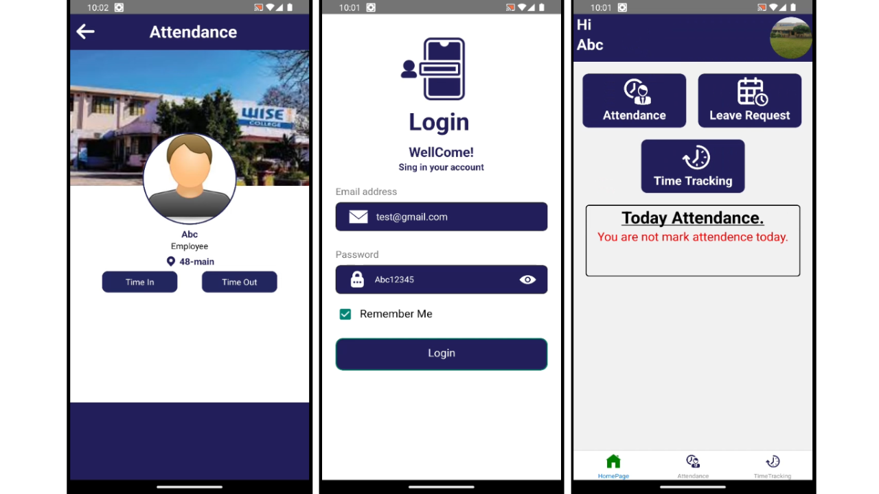GPS Traking Atendance App